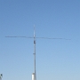 The erected 2m long yagi did a great job in the May 2010 VHF contest
